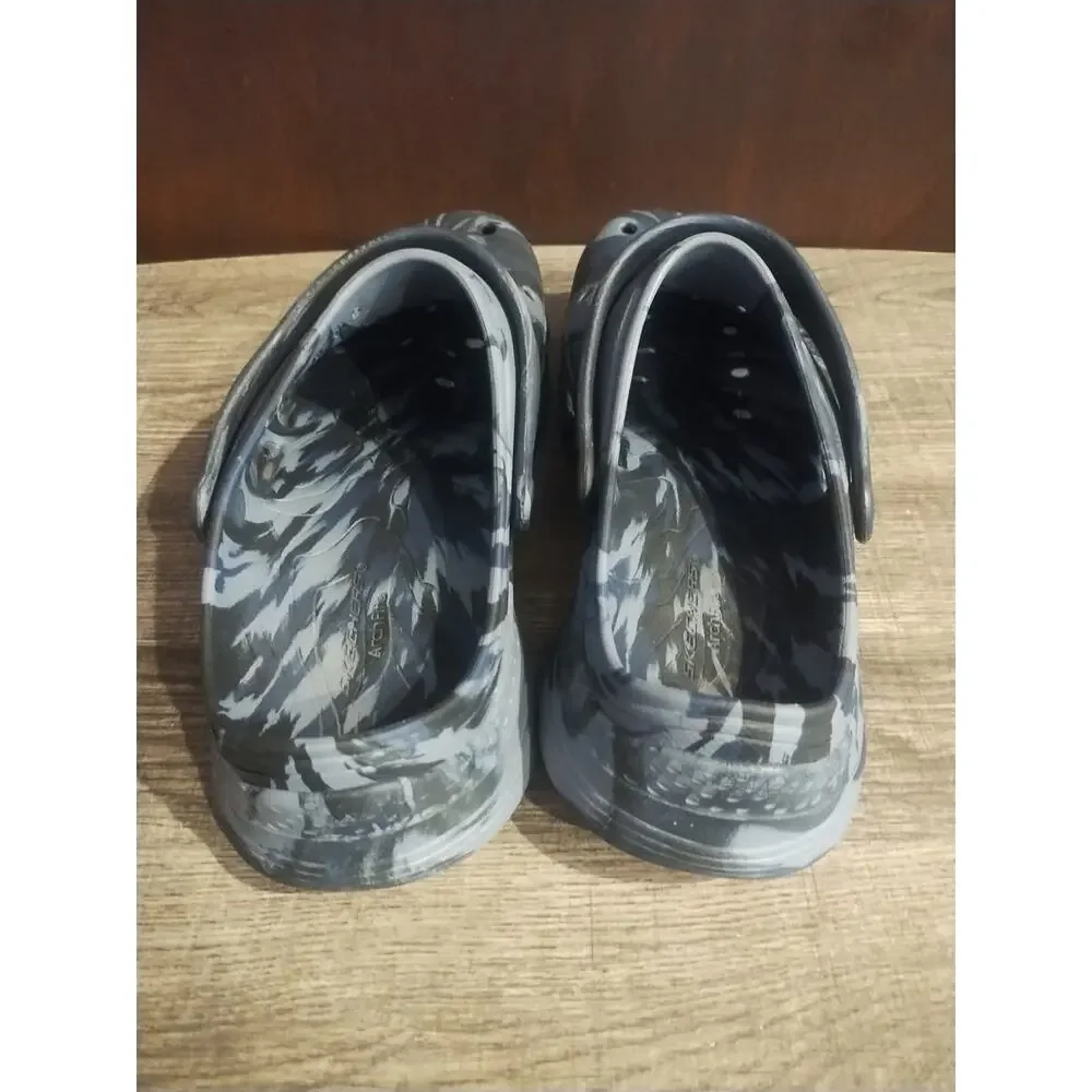 Skechers Archfit Clogs Mens 11.5 Camo Lightweight Slip On Water Shoes Strap
